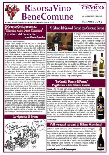 Risorsa Vino Bene Comune 2013 nr. 1