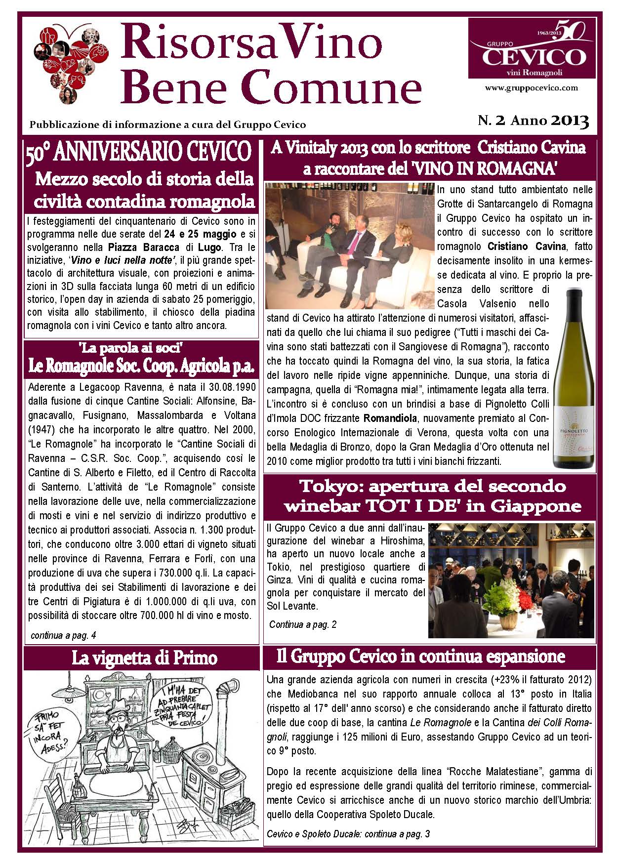 Risorsa Vino Bene Comune 2013 nr. 2