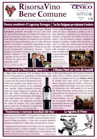 Risorsa Vino Bene Comune 2014 nr. 6