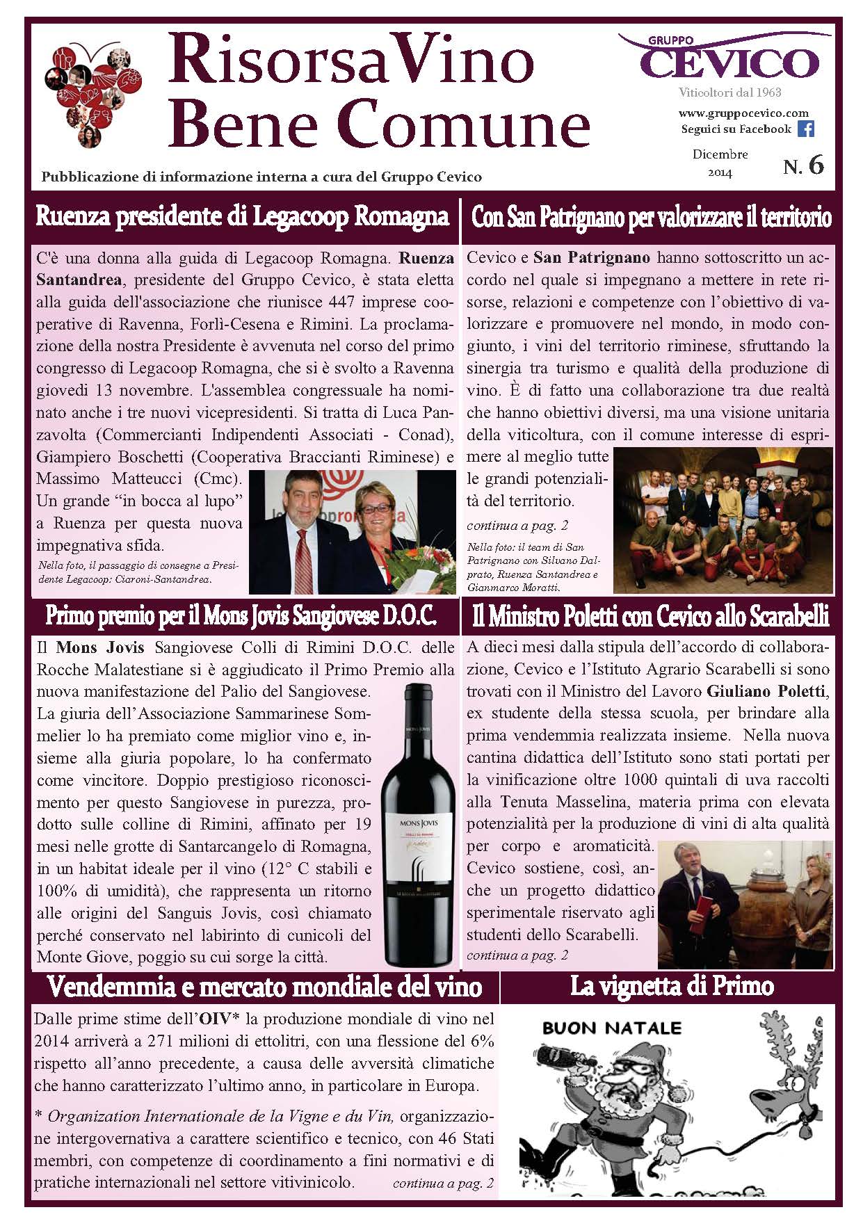 Risorsa Vino Bene Comune 2014 nr. 6