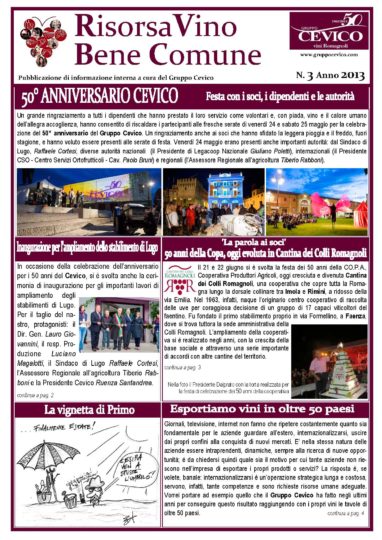 Risorsa Vino Bene Comune 2013 nr. 3