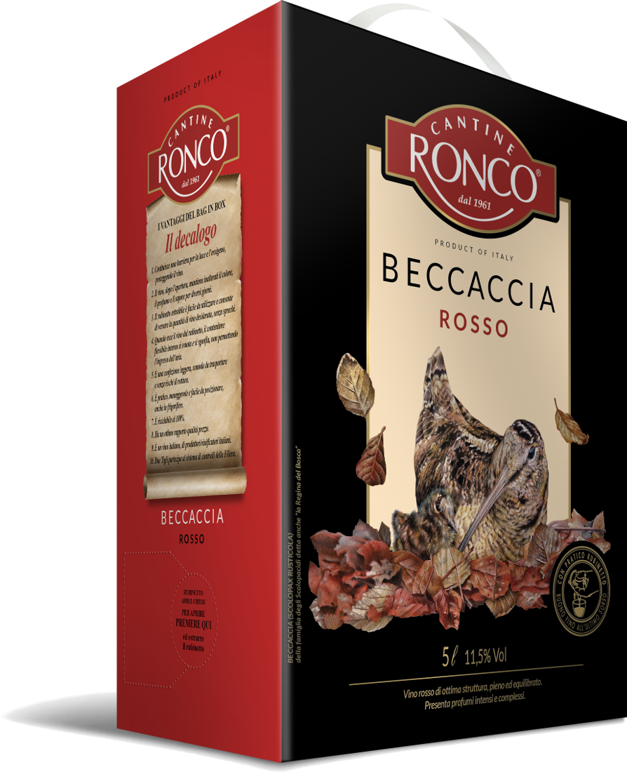 Beccaccia Cantine Ronco bag in box Rosso