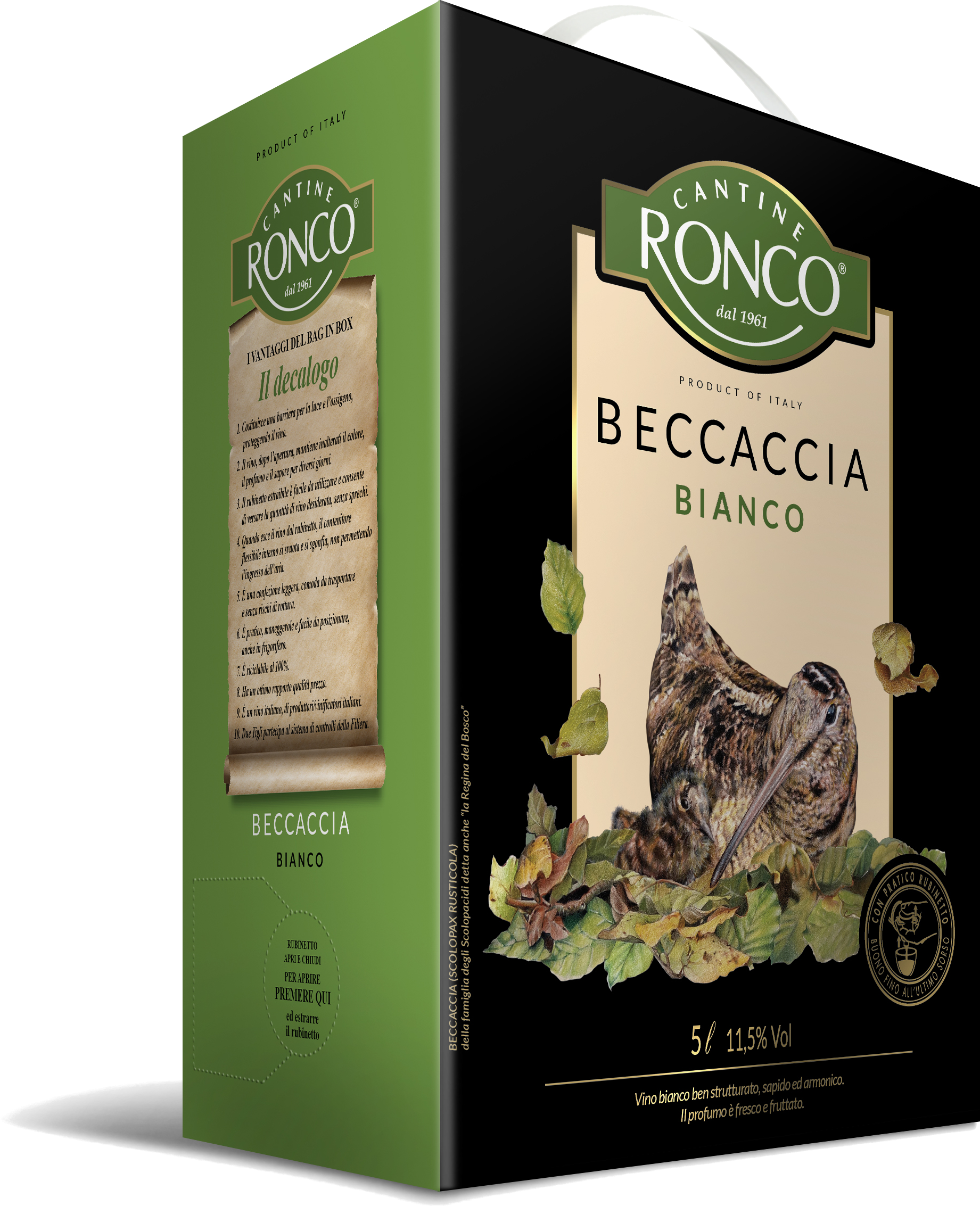 Beccaccia Cantine Ronco bag in box Bianco