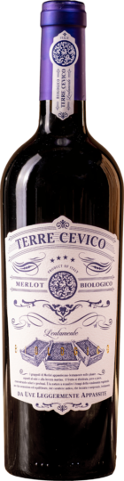 Merlot biologico da uve leggermente appassite