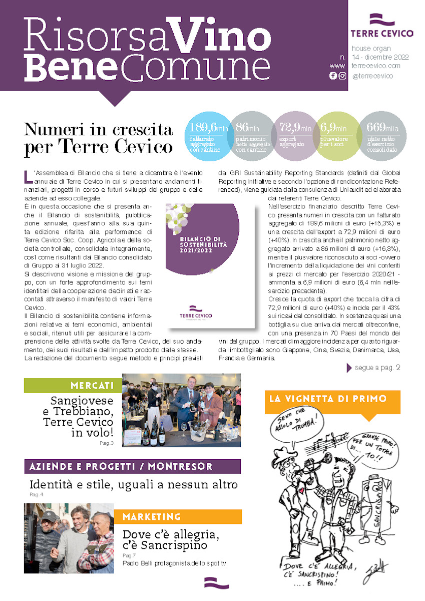 Risorsa Vino Bene Comune 2022 nr. 3